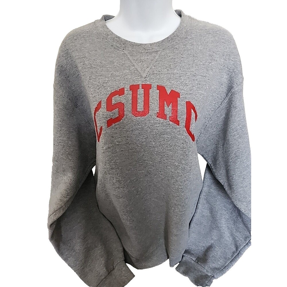 Vintage Russell Athletic CSUMC Sweatshirt Womens M Gray Pullover Crewneck 90s - Picture 1 of 7